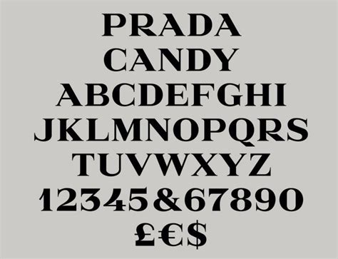 prada in anderer schrift|prada candy font download.